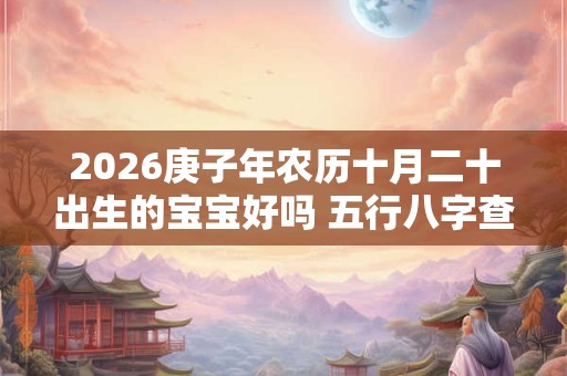 2026庚子年农历十月二十出生的宝宝好吗 五行八字查询 2026庚子年农历十月二十出生的宝宝好吗 五行八字查询