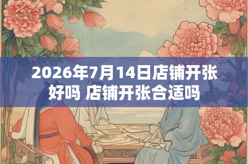 2026年7月14日店铺开张好吗 店铺开张合适吗 2026年7月14日店铺开张好吗 店铺开张合适吗