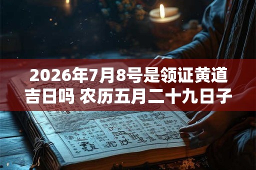 2026年7月8号是领证黄道吉日吗 农历五月二十九日子怎么样 2026年7月8号是领证黄道吉日吗 农历五月二十九日子怎么样