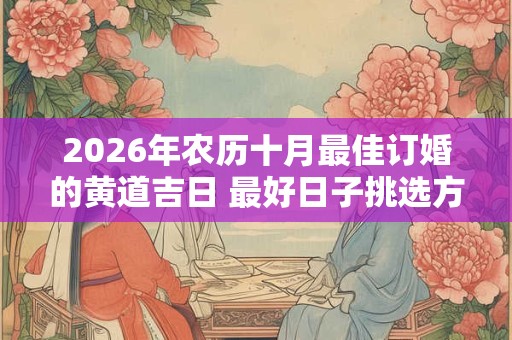 2026年农历十月最佳订婚的黄道吉日 最好日子挑选方法 2026年农历十月最佳订婚的黄道吉日 最好日子挑选方法