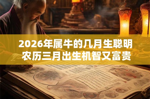 2026年属牛的几月生聪明 农历三月出生机智又富贵 2026年属牛的几月生聪明 农历三月出生机智又富贵