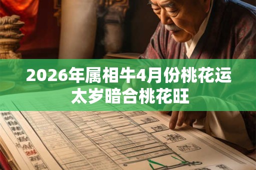 2026年属相牛4月份桃花运 太岁暗合桃花旺
