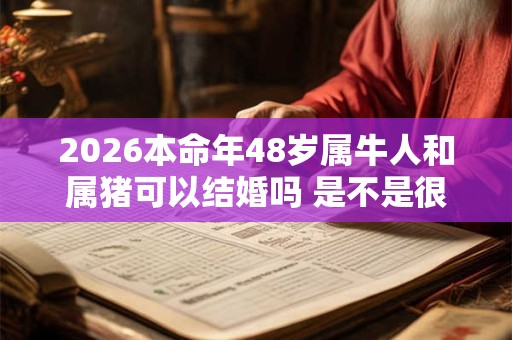 2026本命年48岁属牛人和属猪可以结婚吗 是不是很合适 2026本命年48岁属牛人和属猪可以结婚吗 是不是很合适