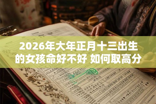 2026年大年正月十三出生的女孩命好不好 如何取高分名字 2026年大年正月十三出生的女孩命好不好 如何取高分名字