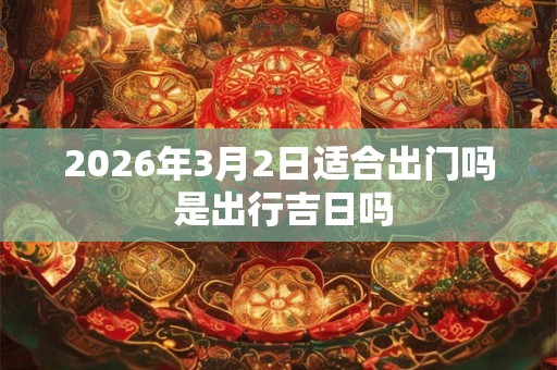 2026年3月2日适合出门吗 是出行吉日吗 2026年3月2日适合出门吗 是出行吉日吗