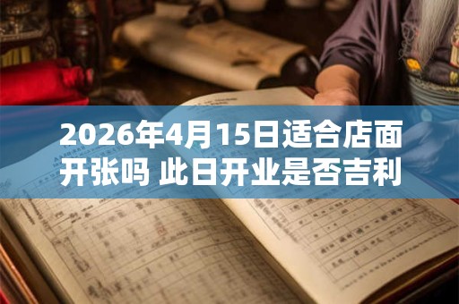 2026年4月15日适合店面开张吗 此日开业是否吉利 2026年4月15日适合店面开张吗 此日开业是否吉利