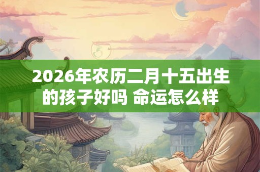 2026年农历二月十五出生的孩子好吗 命运怎么样