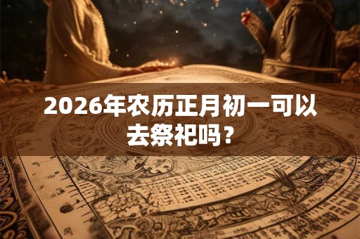 2026年农历正月初一可以去祭祀吗? 2026年农历正月初一可以去祭祀吗?