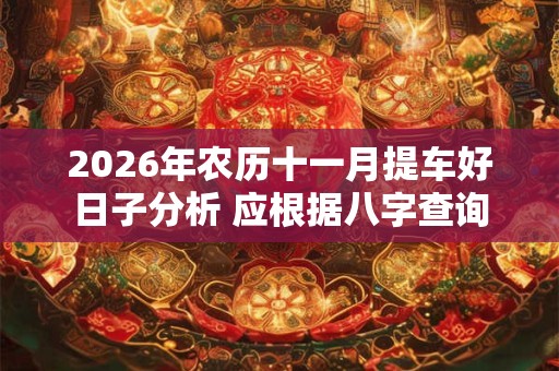2026年农历十一月提车好日子分析 应根据八字查询