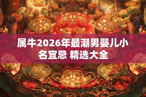 属牛2026年最潮男婴儿小名宜忌 精选大全 属牛2026年最潮男婴儿小名宜忌 精选大全