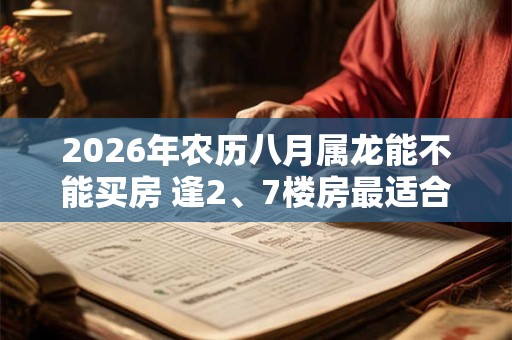 2026年农历八月属龙能不能买房 逢2、7楼房最适合 2026年农历八月属龙能不能买房 逢2、7楼房最适合