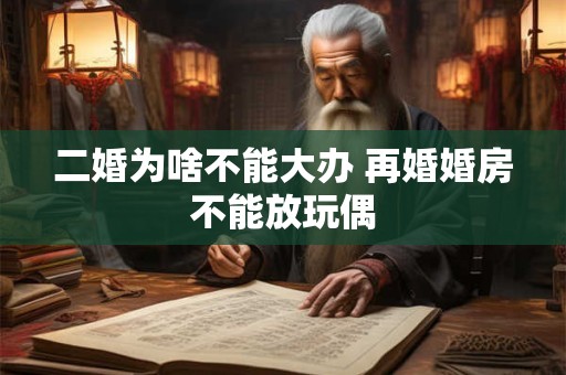 二婚为啥不能大办 再婚婚房不能放玩偶