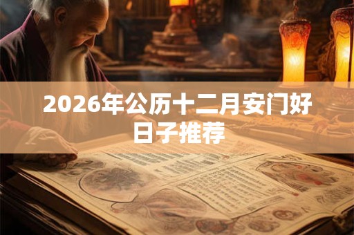 2026年公历十二月安门好日子推荐 2026年公历十二月安门好日子推荐