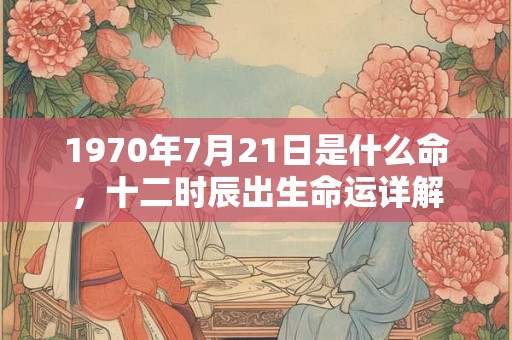 1970年7月21日是什么命，十二时辰出生命运详解