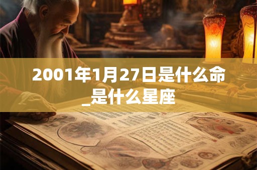 2001年1月27日是什么命_是什么星座