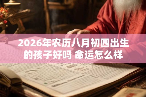 2026年农历八月初四出生的孩子好吗 命运怎么样