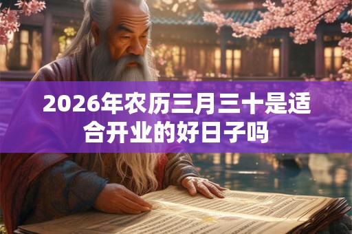 2026年农历三月三十是适合开业的好日子吗 2026年农历三月三十是适合开业的好日子吗