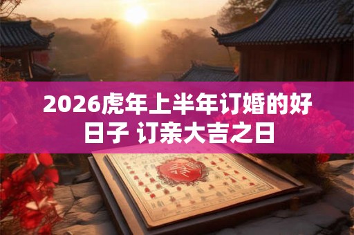 2026虎年上半年订婚的好日子 订亲大吉之日 2026虎年上半年订婚的好日子 订亲大吉之日