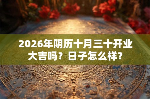 2026年阴历十月三十开业大吉吗?日子怎么样? 2026年阴历十月三十开业大吉吗?日子怎么样?