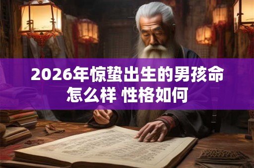 2026年惊蛰出生的男孩命怎么样 性格如何 2026年惊蛰出生的男孩命怎么样 性格如何
