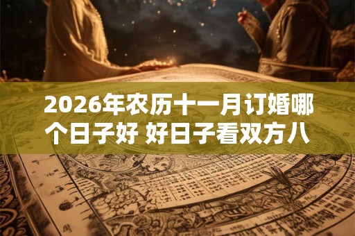 2026年农历十一月订婚哪个日子好 好日子看双方八字 2026年农历十一月订婚哪个日子好 好日子看双方八字