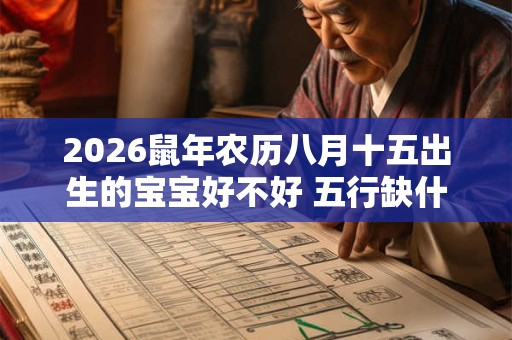 2026鼠年农历八月十五出生的宝宝好不好 五行缺什么 2026鼠年农历八月十五出生的宝宝好不好 五行缺什么