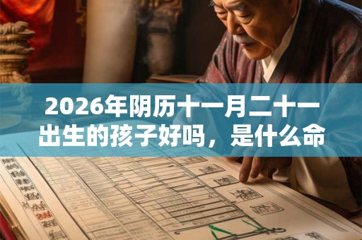 2026年阴历十一月二十一出生的孩子好吗，是什么命