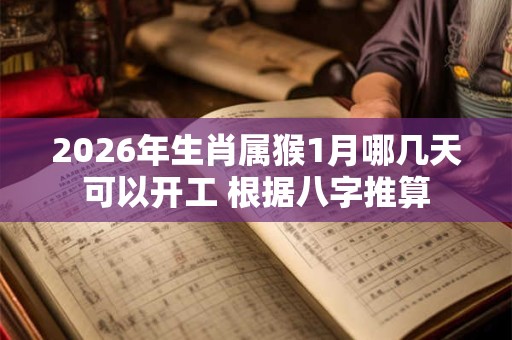 2026年生肖属猴1月哪几天可以开工 根据八字推算 2026年生肖属猴1月哪几天可以开工 根据八字推算