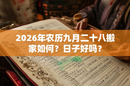2026年农历九月二十八搬家如何?日子好吗? 2026年农历九月二十八搬家如何?日子好吗?