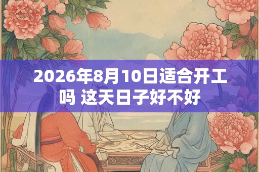 2026年8月10日适合开工吗 这天日子好不好 2026年8月10日适合开工吗 这天日子好不好