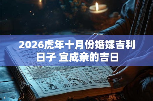 2026虎年十月份婚嫁吉利日子 宜成亲的吉日