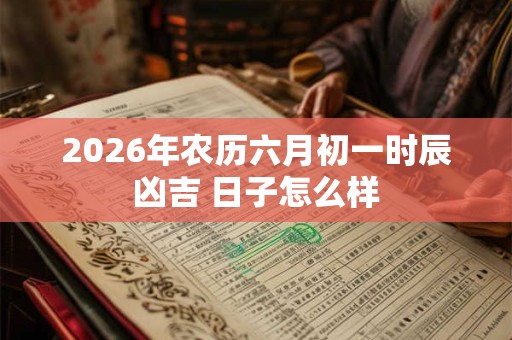 2026年农历六月初一时辰凶吉 日子怎么样