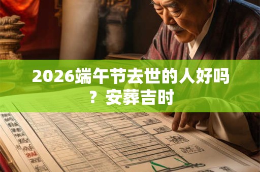 2026端午节去世的人好吗？安葬吉时