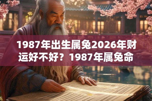 1987年出生属兔2026年财运好不好?1987年属兔命好吗? 1987年出生属兔2026年财运好不好?1987年属兔命好吗?