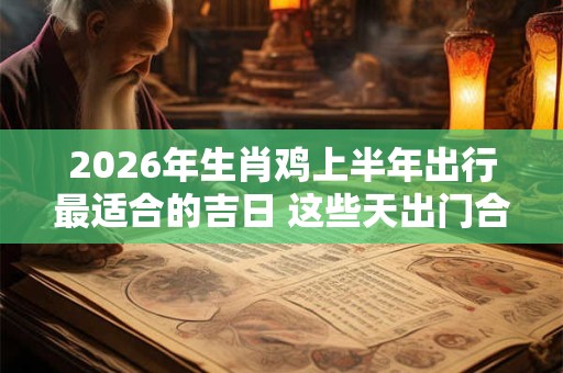 2026年生肖鸡上半年出行最适合的吉日 这些天出门合适 2026年生肖鸡上半年出行最适合的吉日 这些天出门合适