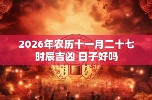 2026年农历十一月二十七时辰吉凶 日子好吗