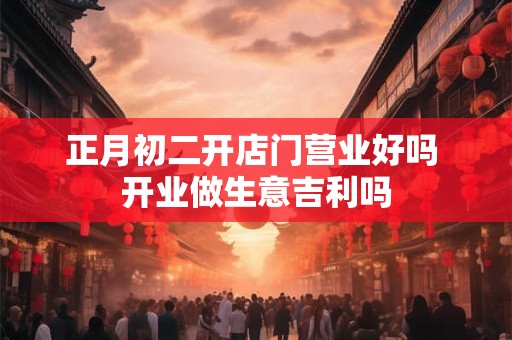 正月初二开店门营业好吗 开业做生意吉利吗