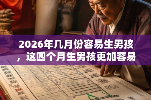 2026年几月份容易生男孩，这四个月生男孩更加容易