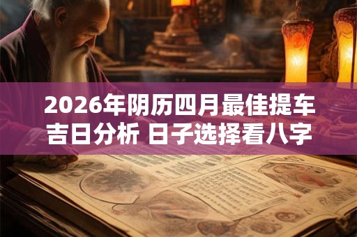 2026年阴历四月最佳提车吉日分析 日子选择看八字 2026年阴历四月最佳提车吉日分析 日子选择看八字