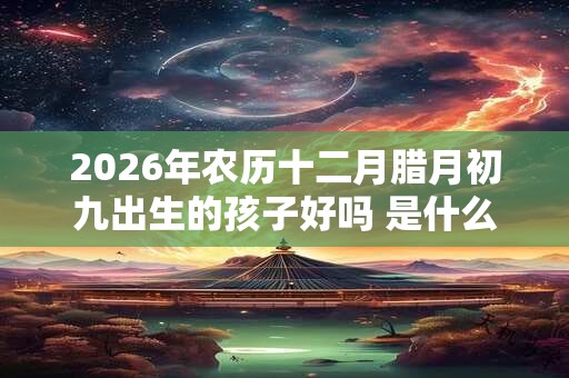 2026年农历十二月腊月初九出生的孩子好吗 是什么命 2026年农历十二月腊月初九出生的孩子好吗 是什么命