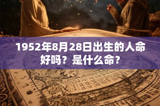 1952年8月28日出生的人命好吗？是什么命？