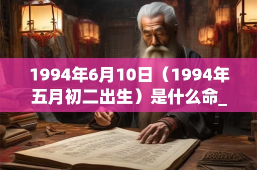 1994年6月10日(1994年五月初二出生)是什么命_命运如何 1994年6月10日(1994年五月初二出生)是什么命_命运如何