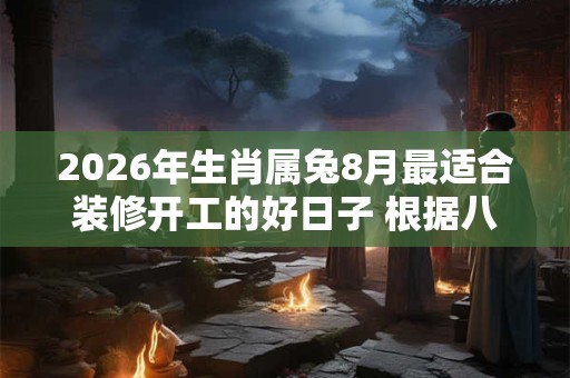 2026年生肖属兔8月最适合装修开工的好日子 根据八字查询 2026年生肖属兔8月最适合装修开工的好日子 根据八字查询