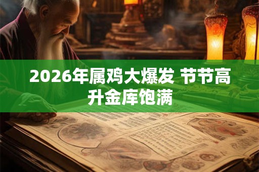 2026年属鸡大爆发 节节高升金库饱满 2026年属鸡大爆发 节节高升金库饱满