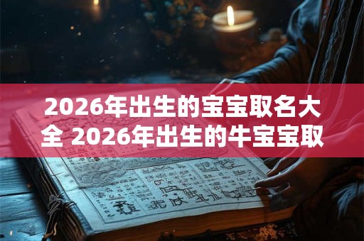 2026年出生的宝宝取名大全 2026年出生的牛宝宝取什么名字好 2026年出生的宝宝取名大全 2026年出生的牛宝宝取什么名字好