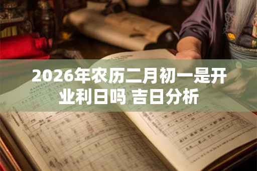 2026年农历二月初一是开业利日吗 吉日分析