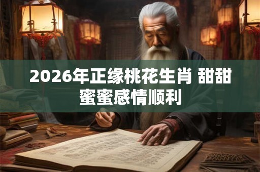 2026年正缘桃花生肖 甜甜蜜蜜感情顺利