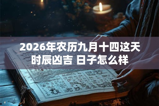 2026年农历九月十四这天时辰凶吉 日子怎么样 2026年农历九月十四这天时辰凶吉 日子怎么样
