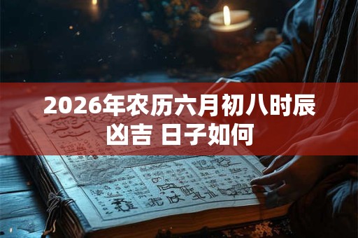 2026年农历六月初八时辰凶吉 日子如何