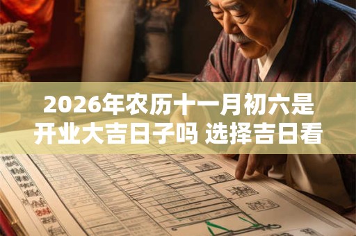 2026年农历十一月初六是开业大吉日子吗 选择吉日看八字 2026年农历十一月初六是开业大吉日子吗 选择吉日看八字